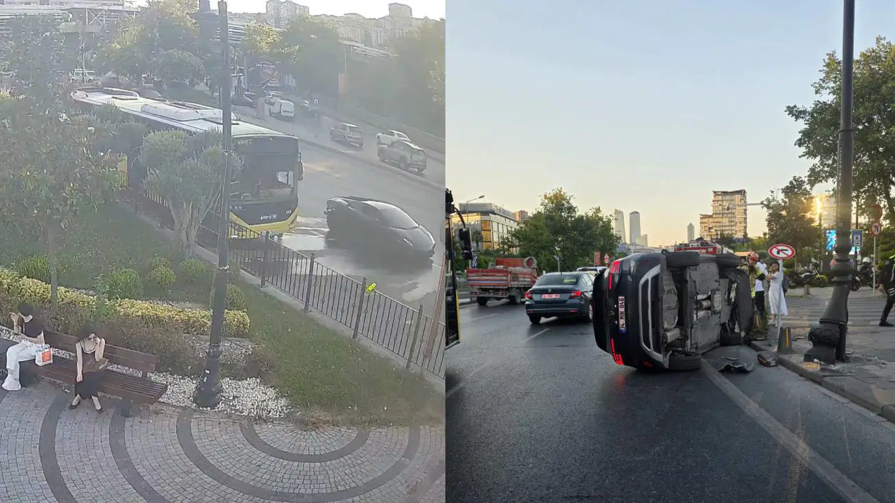Tamircinin test sürüşü pahalıya patladı: Milyonluk otomobile çarpıp kaçtı