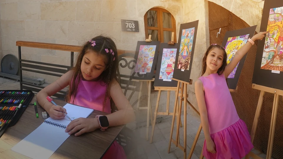 Hataylı minik ressam Asya: 8 yaşındaki öğrenci 62 ödüllü ilk kişisel sergisini açtı | Aktüel Haberleri