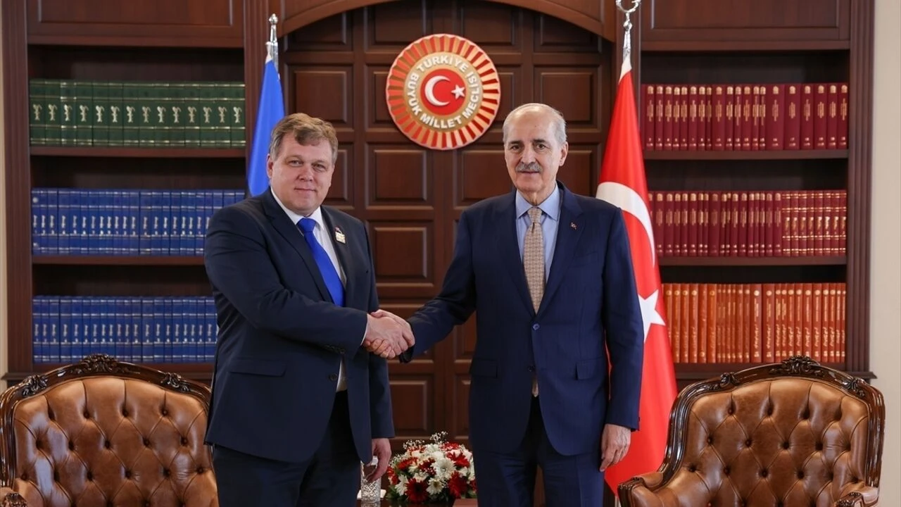 TBMM Başkanı Kurtulmuş, Estonya Parlamentosu Başkanı Hussar ile görüştü