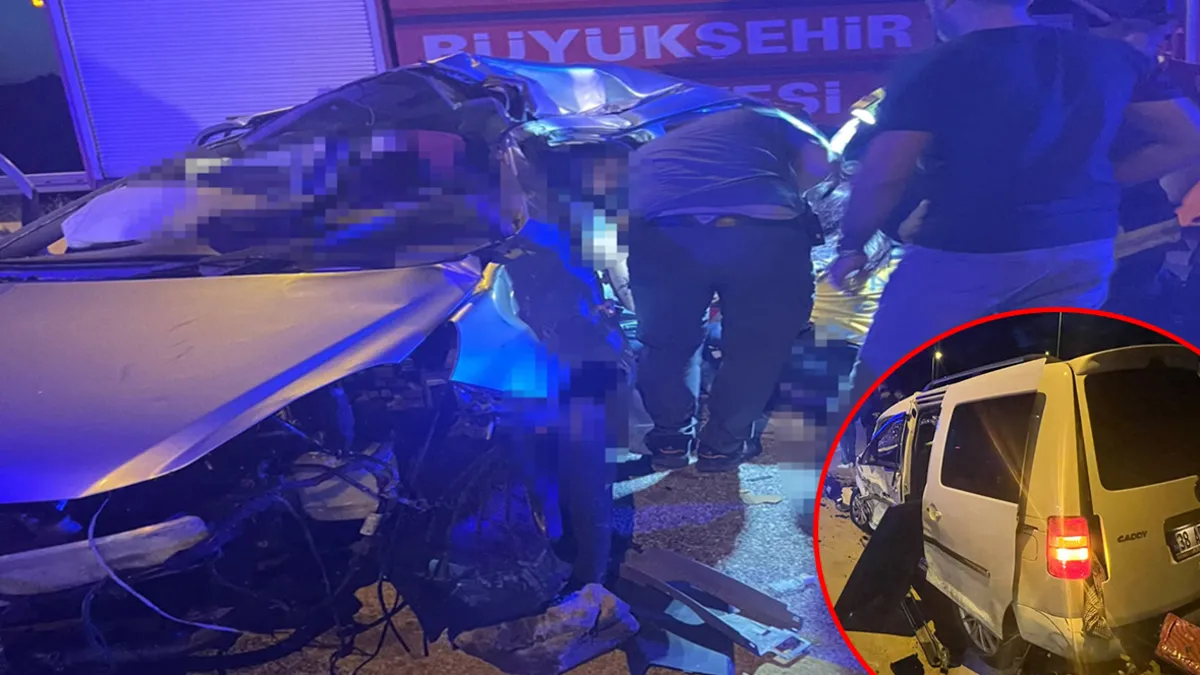 Kayseri'de kaza! Hafif ticari araç ile otomobil çarpıştı: 1 ölü 6 yaralı