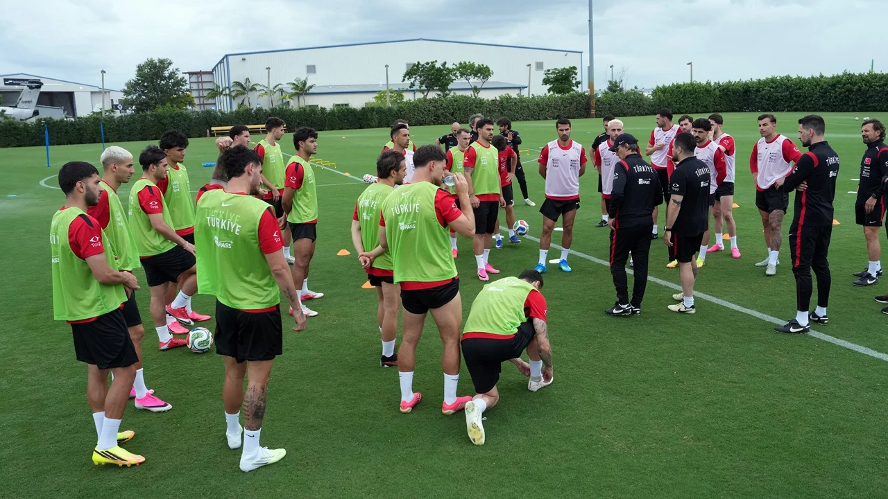 A Milli Futbol Takımı, Venezuela maçı hazırlıklarını tamamladı