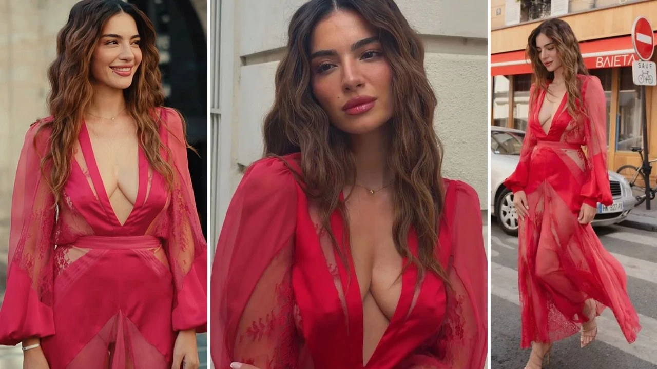 Melisa Aslı Pamuk Paris Moda Haftası’nda göz kamaştırdı! Transparan seçimiyle olay oldu