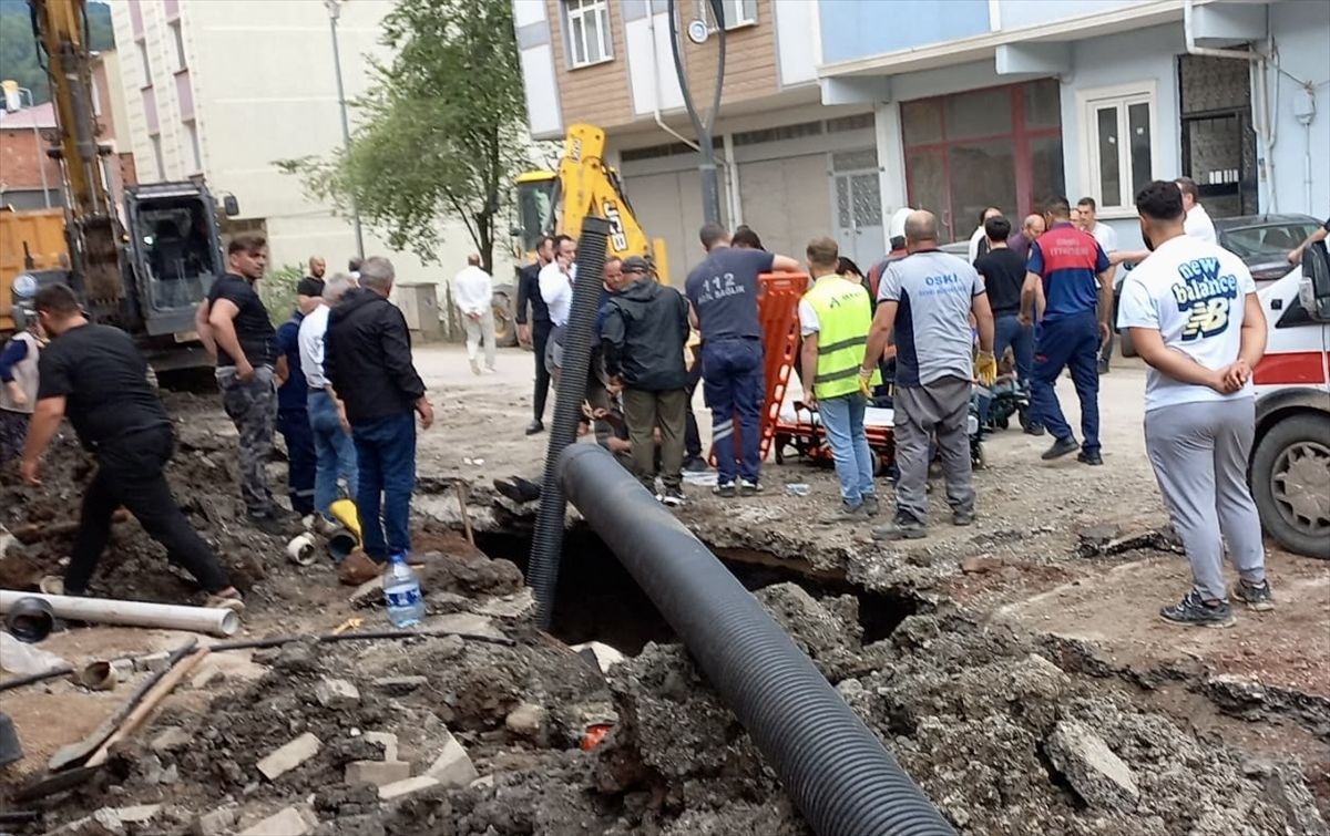 Ordu'da göçük altında kalan 2 işçi yaralandı