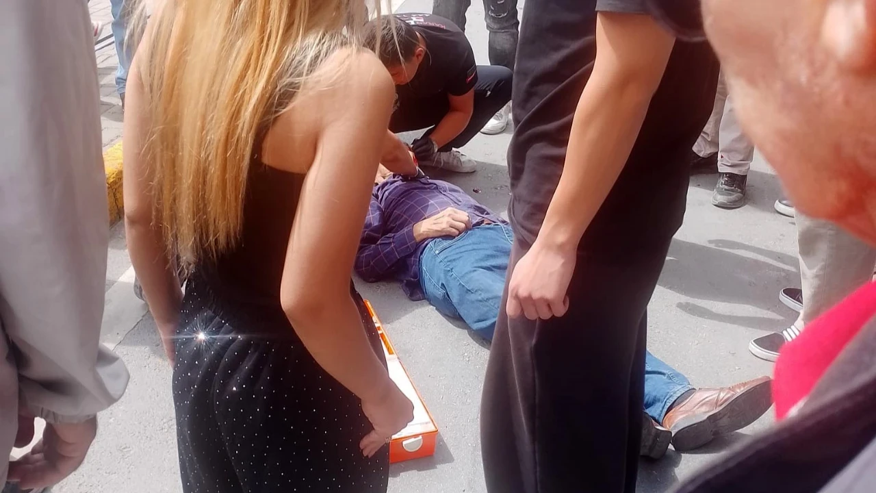 Eskişehir'de motosikletin çarptığı yaya yaralandı
