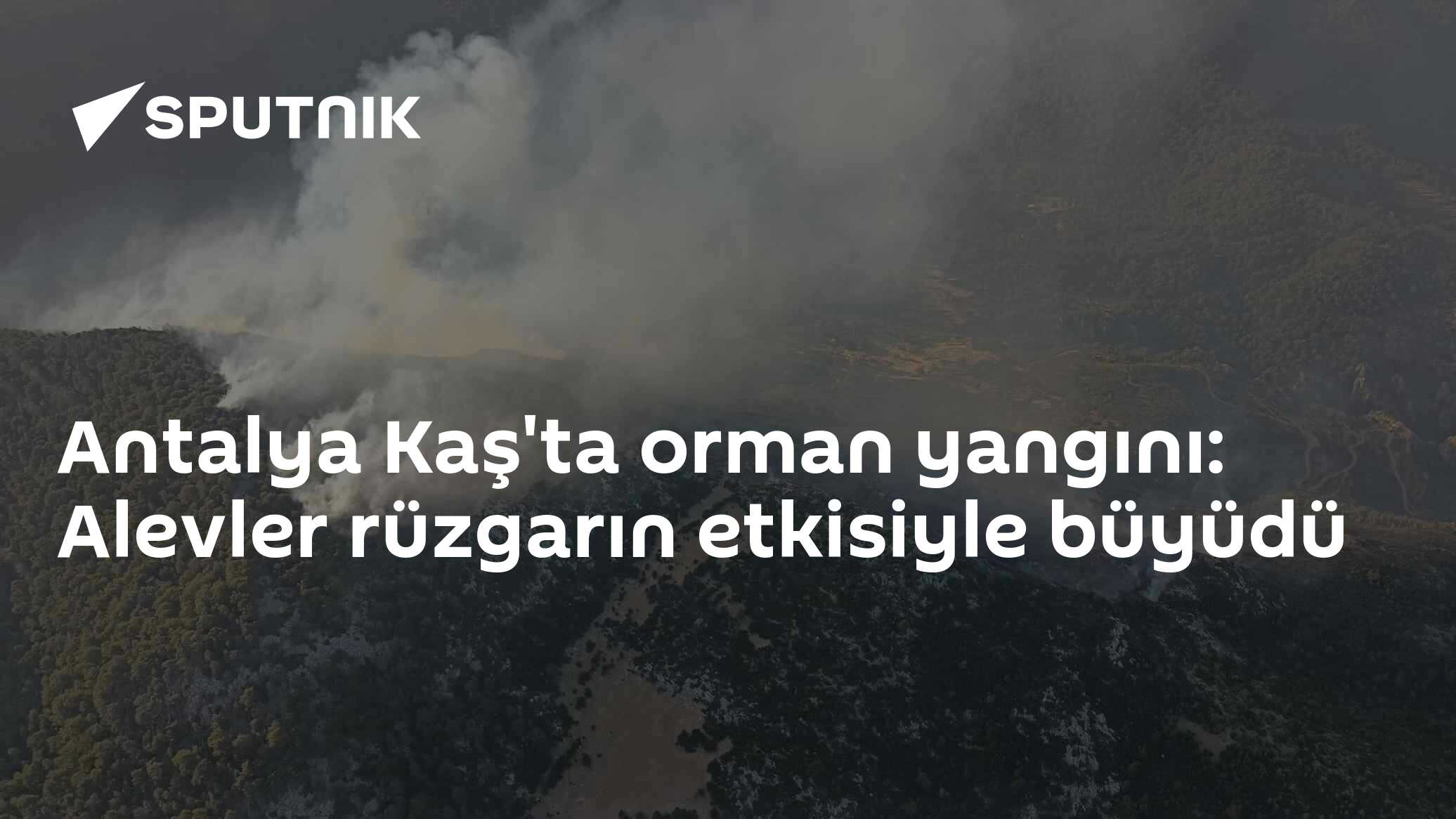 Antalya Kaş'ta orman yangını: Alevler rüzgarın etkisiyle büyüdü