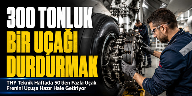 THY Teknik Haftada 50’den Fazla Uçak Frenini Uçuşa Hazır Hale Getiriyor