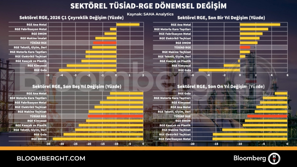 Sektörel TÜSİAD-RGE dönemsel değişim