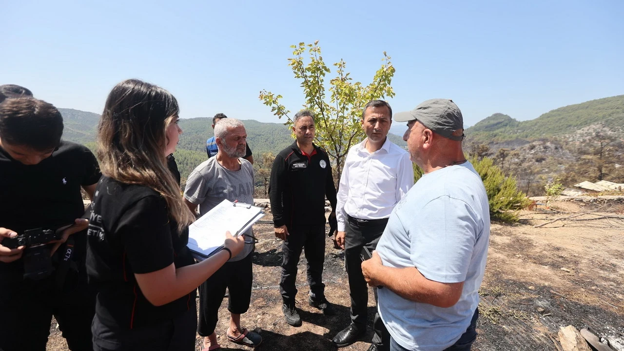 Muğla Büyükşehir'den Yangın Bölgesinde Kapsamlı Hasar Tespiti