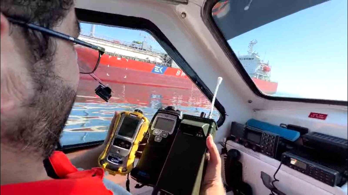 Yalova Çınarcık'ta hissedilen gaz kokusunun kaynağı tanker çıktı