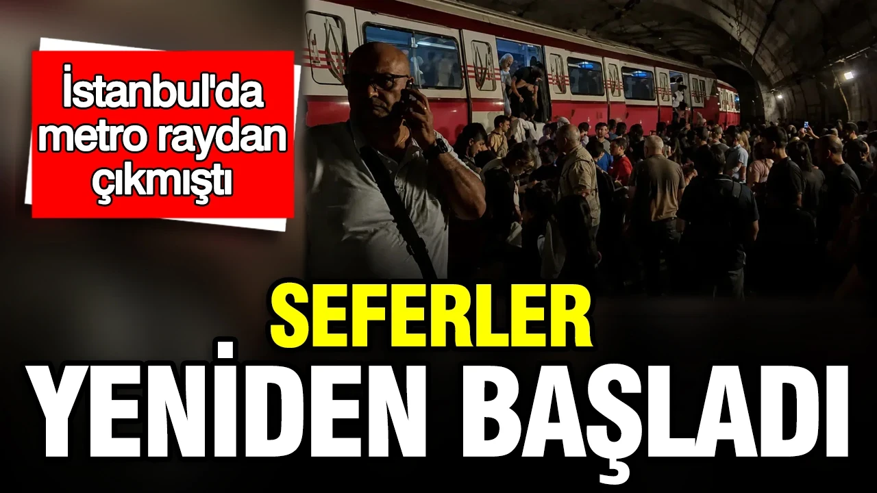 Metro raydan çıkmıştı: Kadıköy-Sabiha Gökçen Metro Hattı'nda seferler yeniden başladı