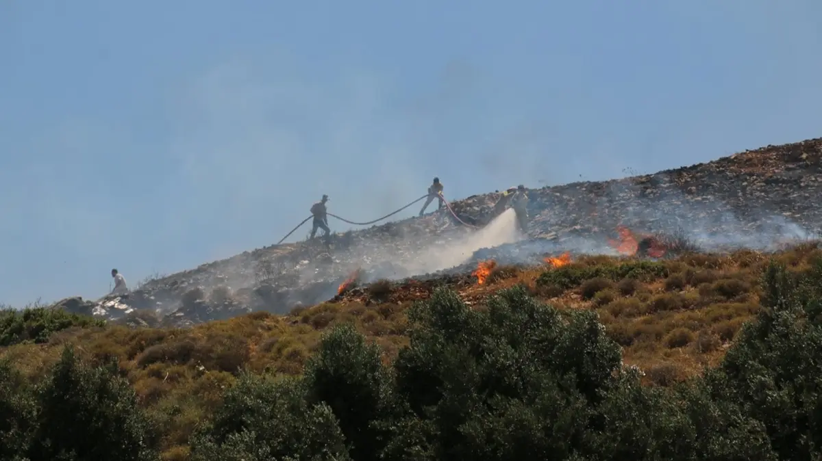 Hatay'da makilik alanda çıkan yangın kontrol altına alındı