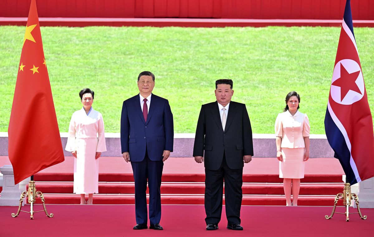 Albüm: Kuzey Kore Lideri Kim, Xi İçin Karşılama Töreni Düzenledi