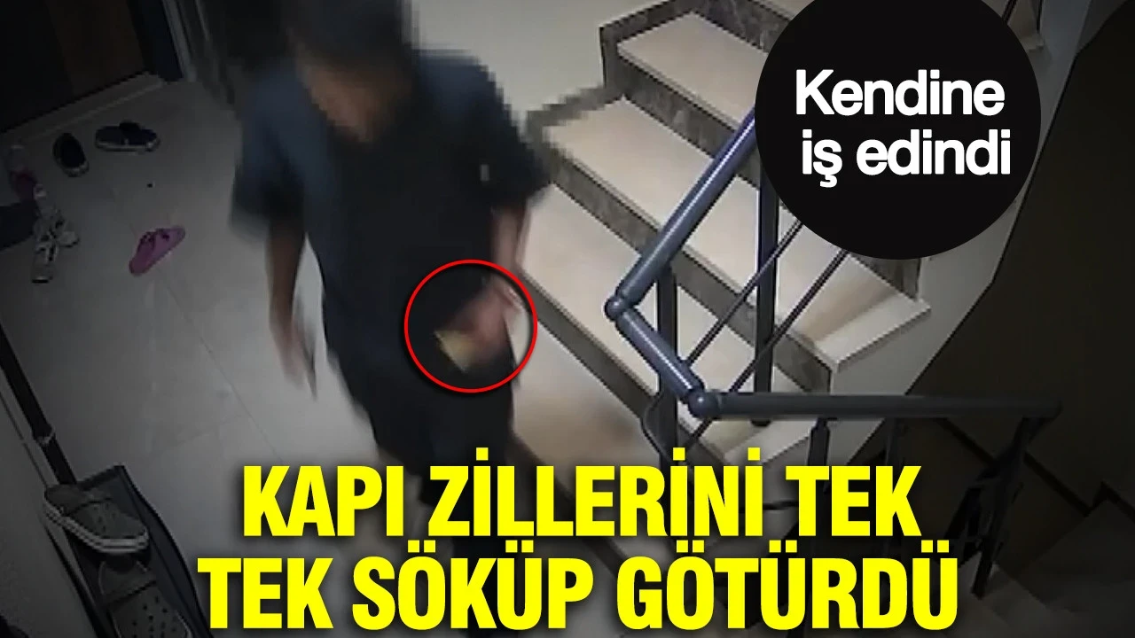 İstanbul’da akıl almaz hırsızlık: Kapı zillerini söküp götürdü: Kendine iş edindi
