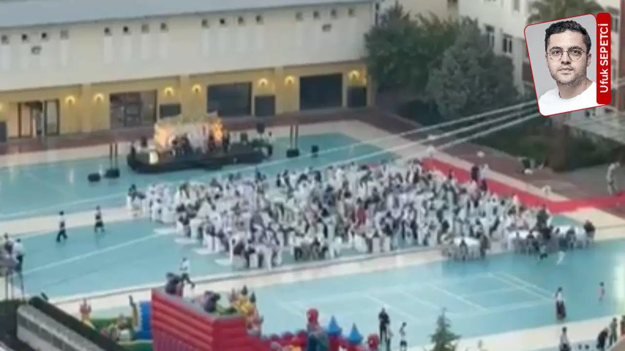 Kartal Anadolu İmam Hatip'te ilahili sünnet düğünü: Okul bahçesindeki görüntüler tartışma yarattı