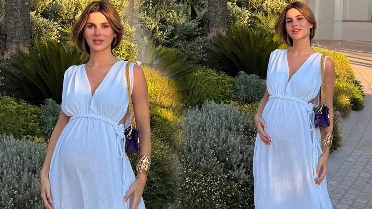 Nazlı Sabancı'dan hamile pozu