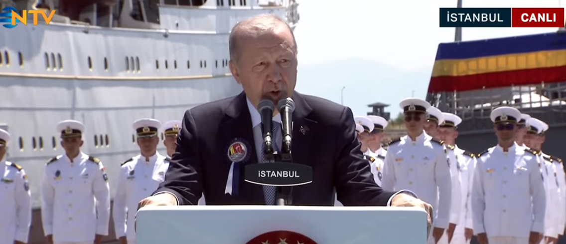 Türkiye tarihinde bir ilk | Cumhurbaşkanı Erdoğan: NATO ve AB üyesi bir ülkeye savaş gemisi ihracı gerçekleşmiştir