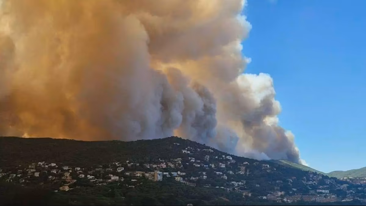 Costa Brava'da yangın: 750 hektar kül, 12.000 kişi evlerine kapandı