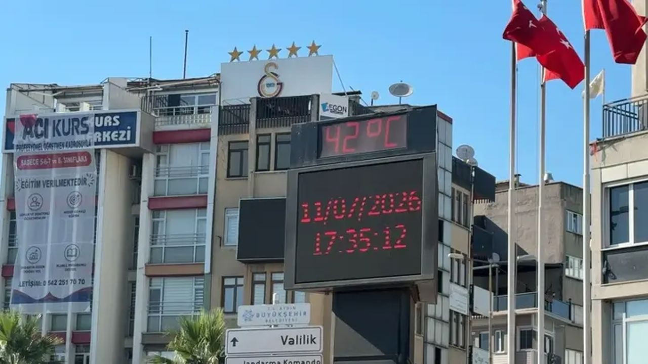 Aydın'da termometreler 42 dereceyi gösterdi
