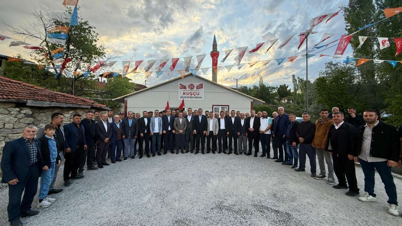Kuşçu'da Cumhur İttifakı rüzgarı! Aday Hikmet Temizel vatandaşlarla bir araya geldi