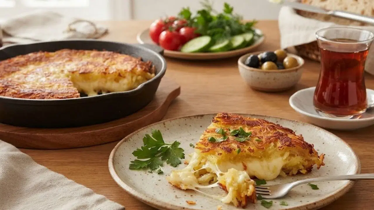 20 dakikada sofrada: Kaşarlı patates tava tarifi