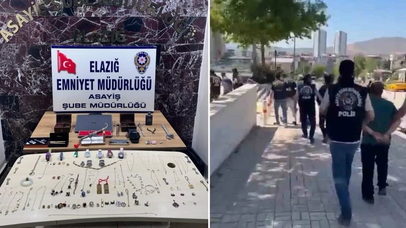 Elazığ’da 7 milyon liralık dev vurgun: 4 hırsız tutuklandı