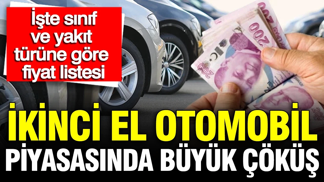 İkinci el araç satışında büyük çöküş: İlan sayısı da talep de tepetaklak oldu