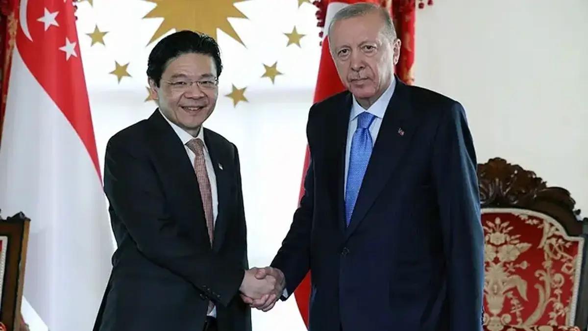 Cumhurbaşkanı Erdoğan, Singapur Başbakanı Lawrence Wong'u kabul etti