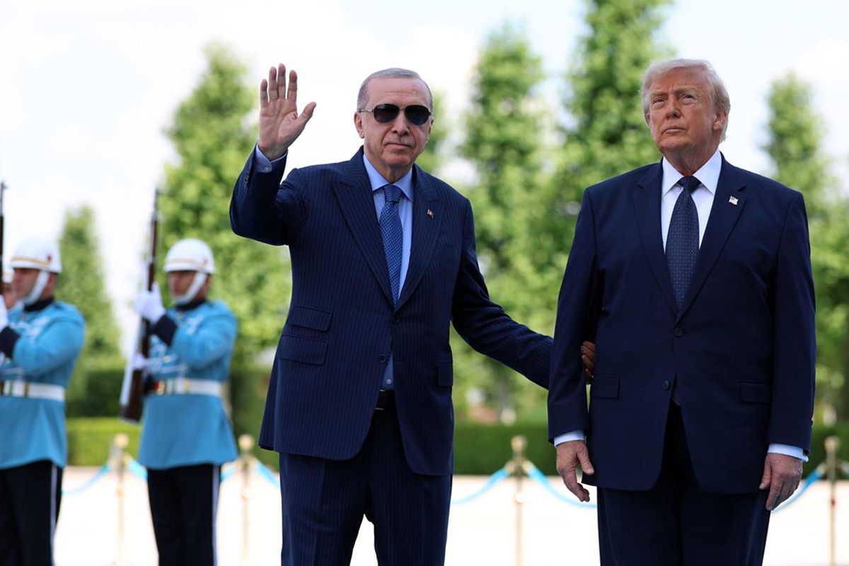 Trump Ankara'da Diriliş Ertuğrul dizisinin müziğiyle karşılandı