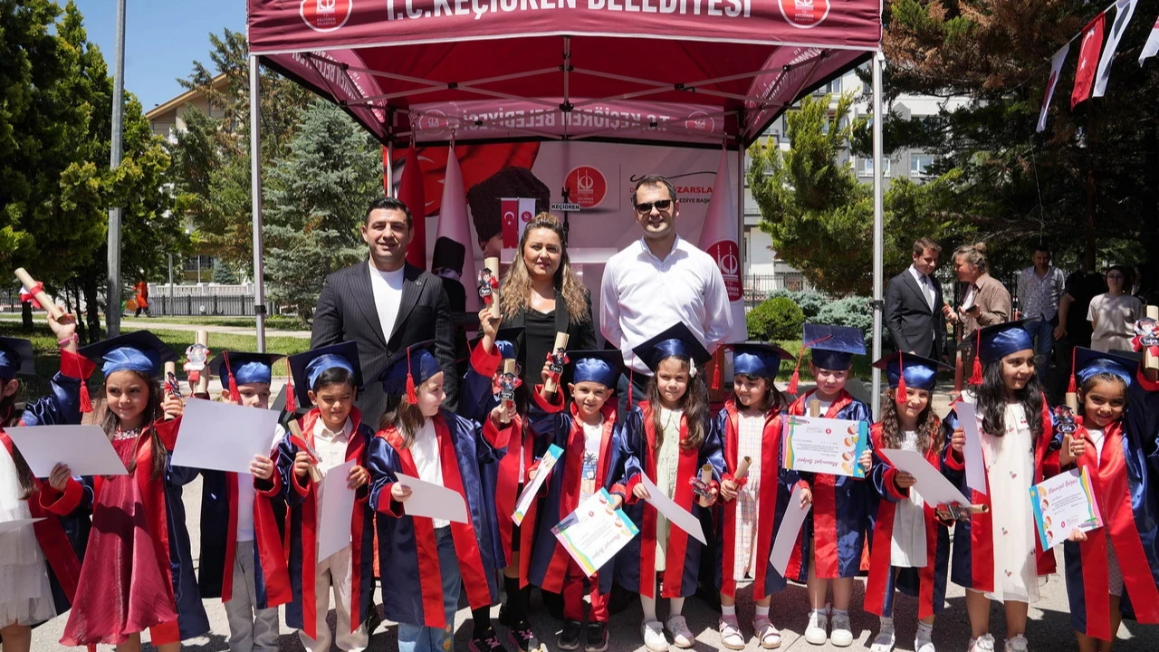 Keçiören Belediyesi Çocuk Gelişim Merkezleri'nde mezuniyet coşkusu