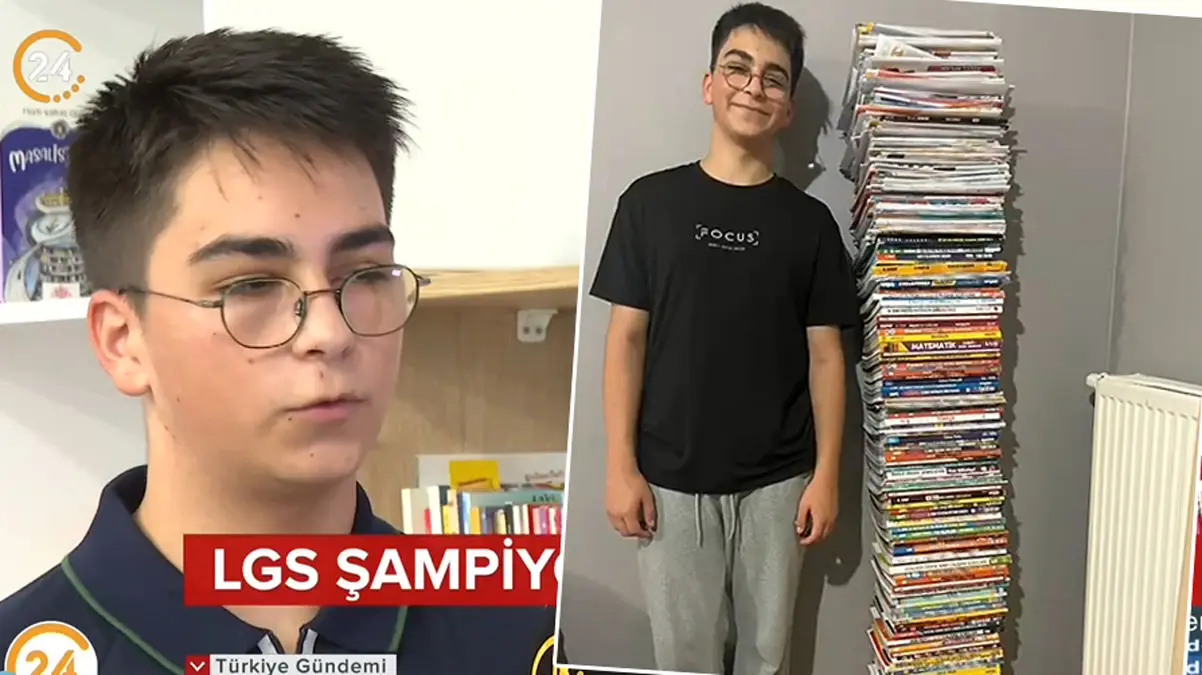 LGS şampiyonu 24 TV'ye konuştu! Başarısının sırrını anlattı