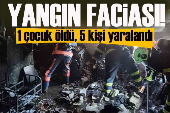Mardin'de ev yangını: 7 yaşındaki çocuk öldü, 5 yaralı