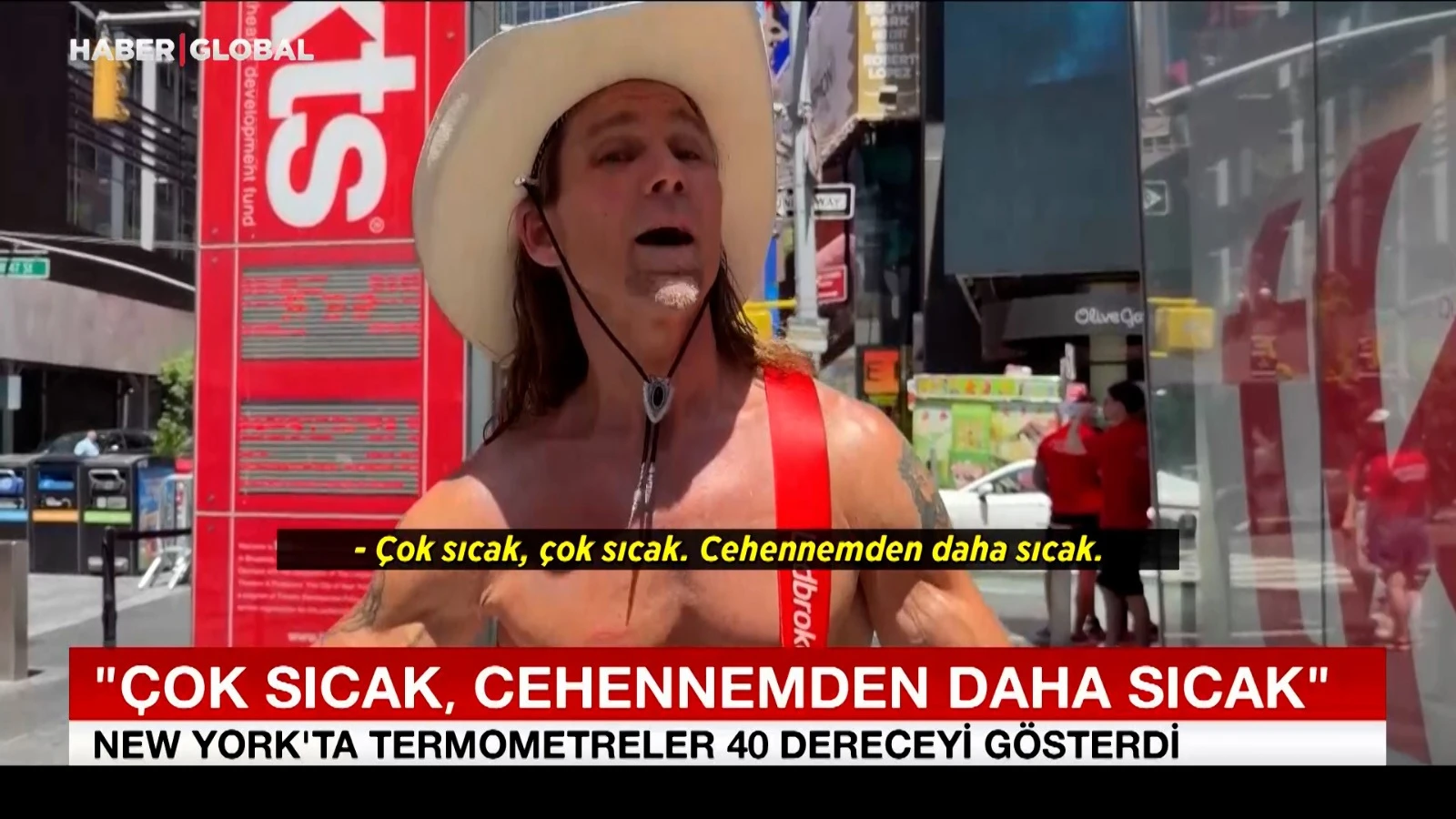 New York’ta termometreler 40 dereceyi gösterdi: Cehennemden daha sıcak