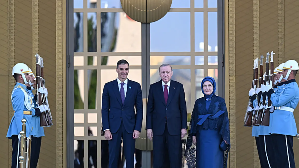 Külliye'de NATO resepsiyonu: Liderleri Erdoğan çifti karşıladı