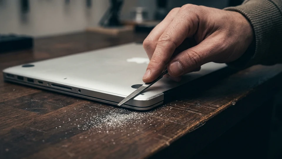 MacBook kullanırken bileği ağrıyan kullanıcı bilgisayarının keskin kenarlarını zımparaladı TEKNOLOJİ HABERLERİ
