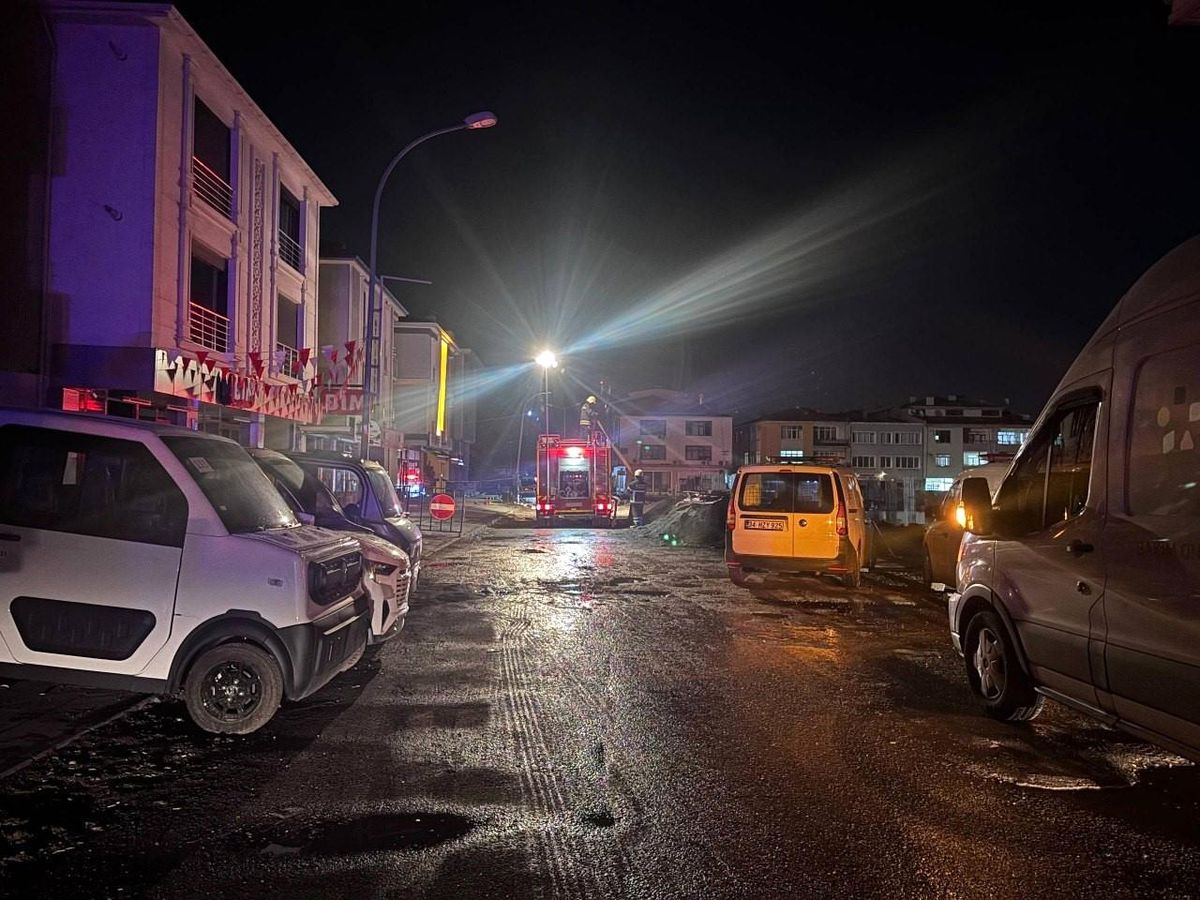 Erzincan'da inşaat sahasında doğal gaz sızıntısı paniği