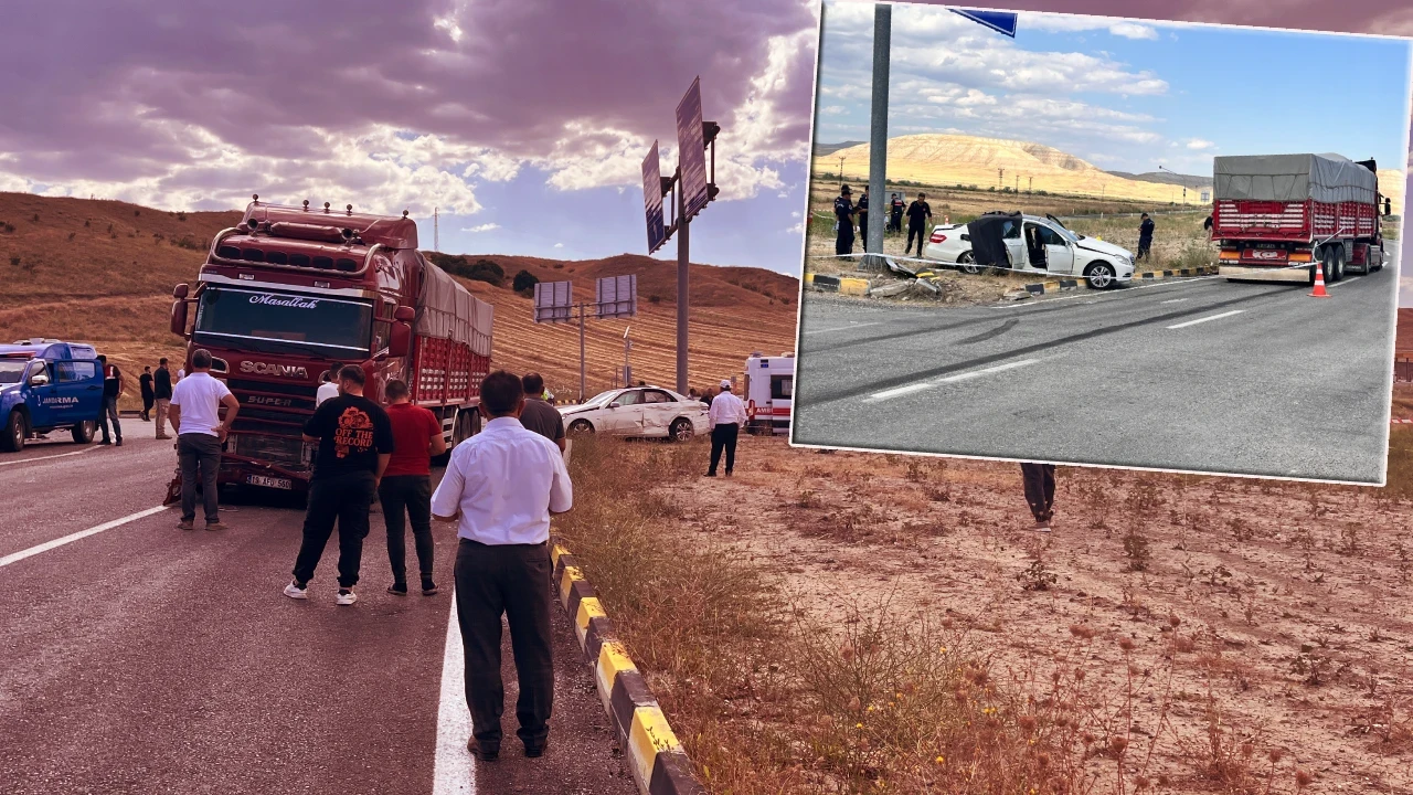 Kamyonla çarpışan otomobilde can pazarı yaşandı! Çok sayıda ölü ve yaralı var