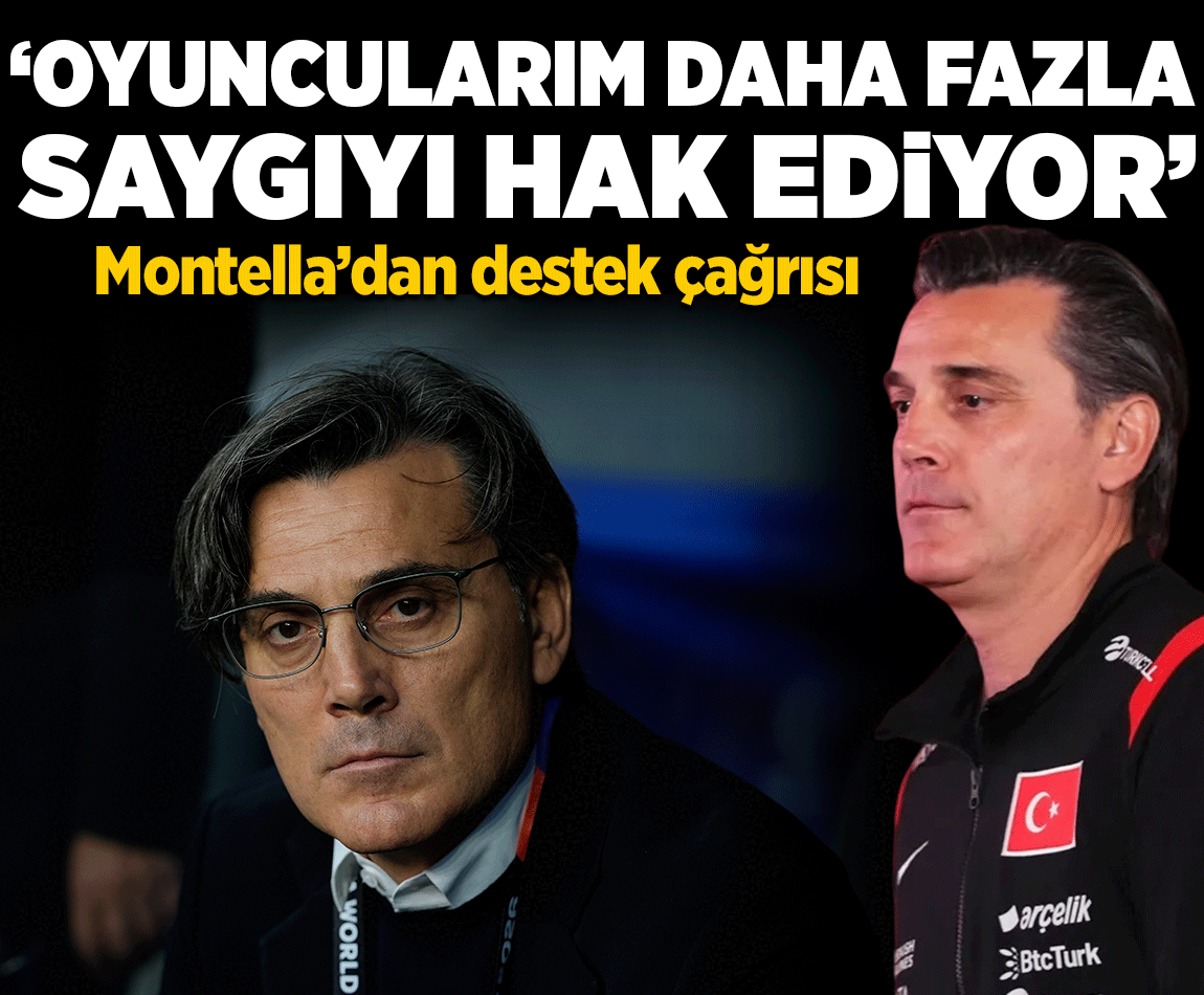 A Milli Takım Teknik Direktörü Vincenzo Montella: Oyuncularım daha fazla saygıyı hak ediyor