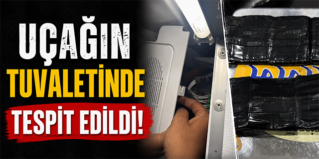 Uçakta akıl almaz kaçakçılık yöntemi!
