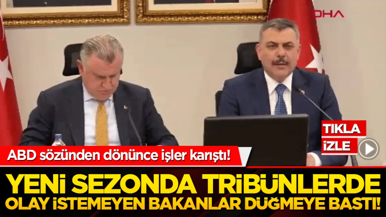 Yeni sezonda tribünlerde olay istemeyen bakanlar düğmeye bastı!