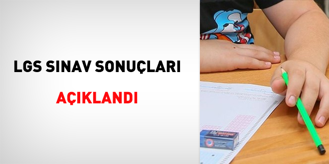 LGS sonuçları açıklandı