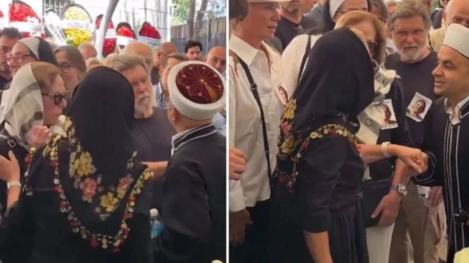 Modacı Zühal Yorgancıoğlu cenaze namazında saf tutma gerginliği: Ortalık bir anda karıştı