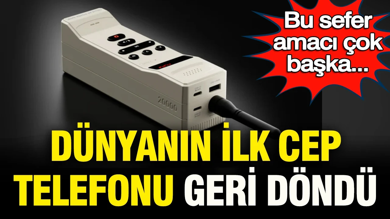 Tarihin ilk cep telefonu geri döndü, ama bu kez amacı çok başka...