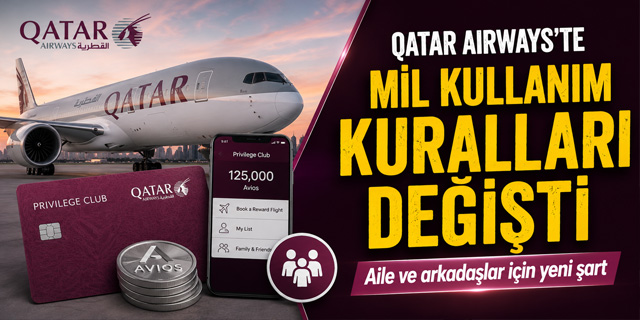 Qatar Airways'te Mil Kullanım Kuralları Değişti