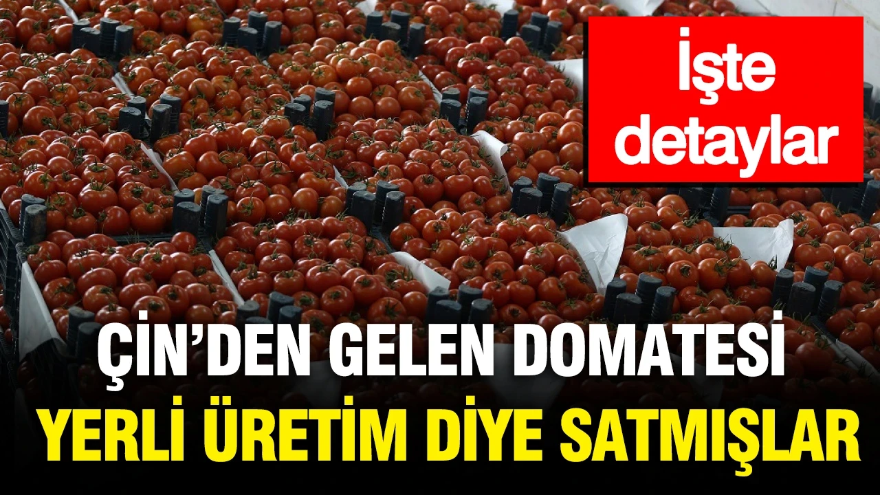 Çin’den gelen domatesi yerli üretim diye satmışlar