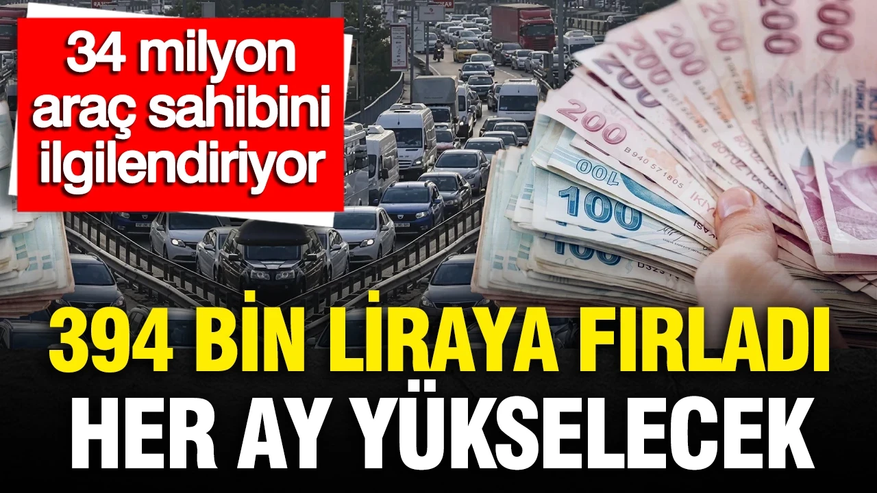 Araç sahipleri ve araç almayı düşünenler dikkat. Yüzde 4 yükseldi, 394 bin liraya fırladı