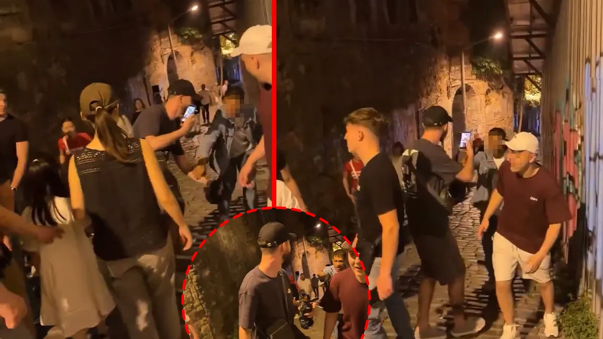 Galata’da akılalmaz dolandırıcılık! 'Fırça düşürme' yöntemiyle para almaya çalıştı: O anlar kameraya yansıdı!