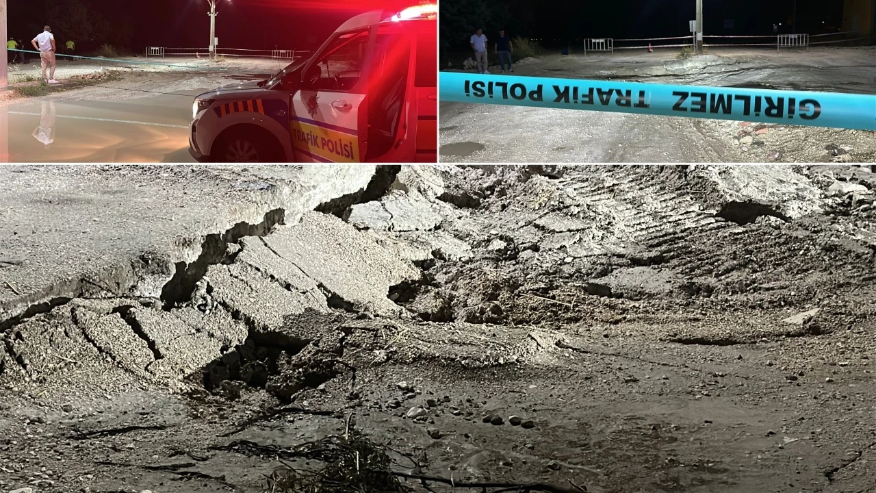 Şiddetli yağış sonrası köprü çöktü