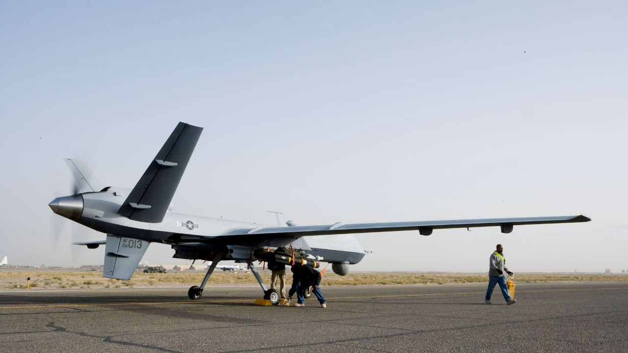 İran Devrim Muhafızları Ahvaz semalarında MQ-9 tipi İHA düşürdü