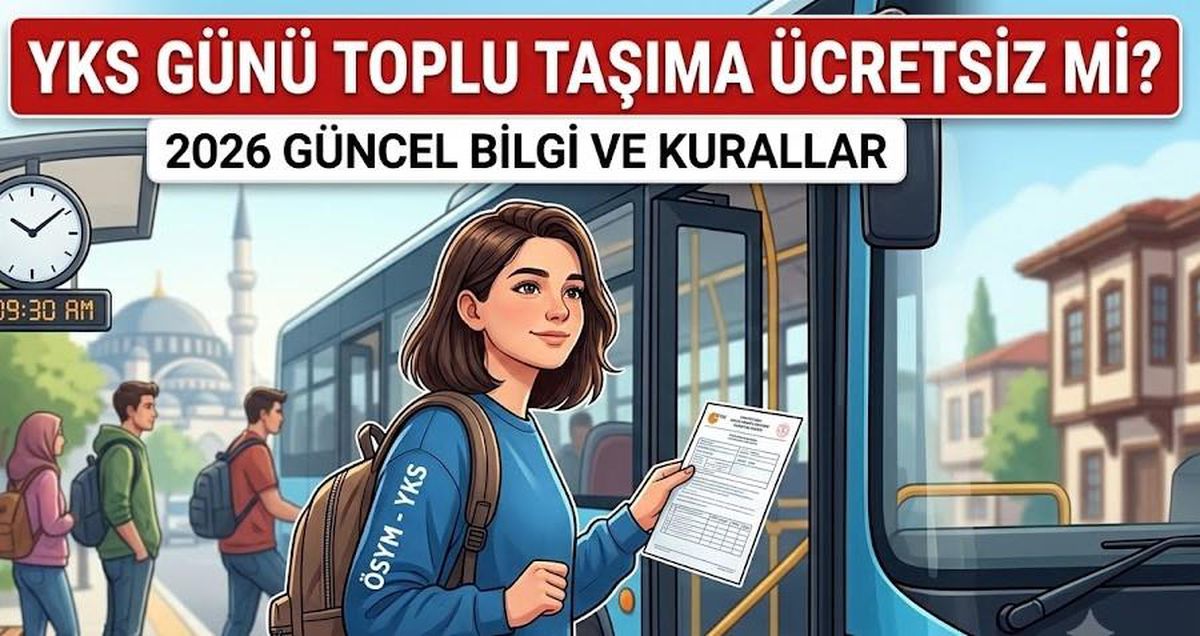YKS günü toplu taşıma ücretsiz mi?