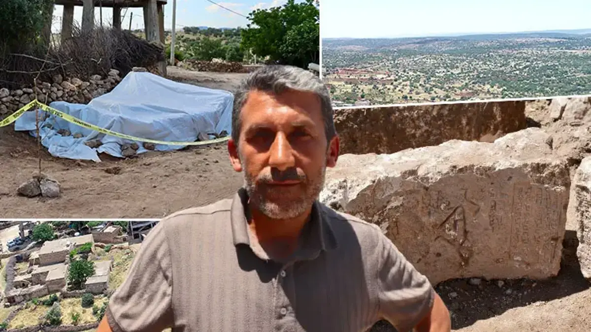 Yol çalışmasında keşfedildi! 1300 yıllık taşların üstünde yazan isimler dikkat çekiyor